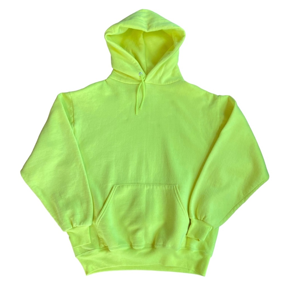 Jerzees neon yellow pullover hoodie